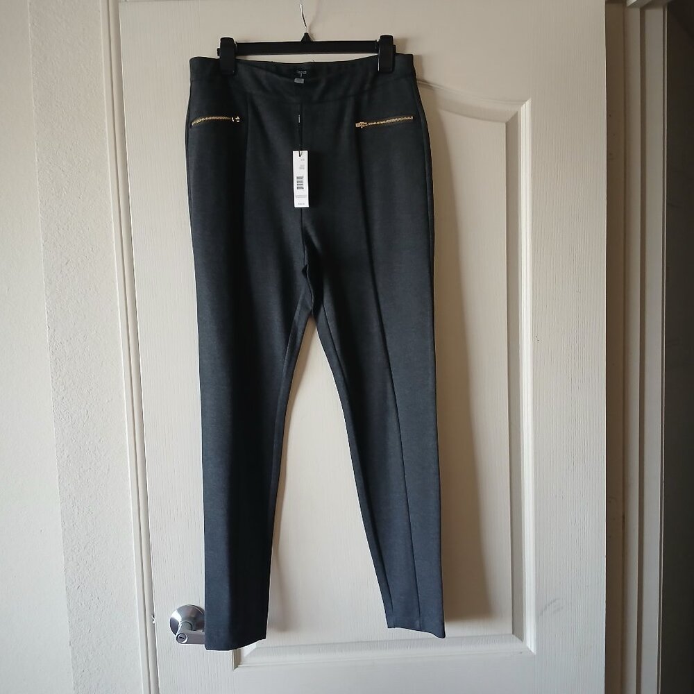 Womens Elegant High Rise Slim Pull On Pants